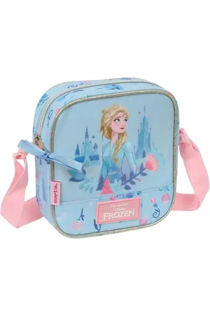 Safta M222 612573222, Frozen Ice Magic, kleine Umhängetasche für Kinder, Kindertasche, ideal für 5 bis 14 Jahre, bequem und vielseitig, Qualität und Widerstandsfähigkeit, 16 x 4 x 18 cm, Uni