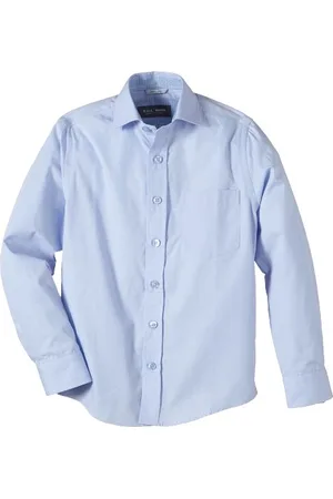 G.O.L. Jungen Hemd mit Haifischkragen, Slimfit, Einfarbig, Gr. 176, Blau (skyblue)