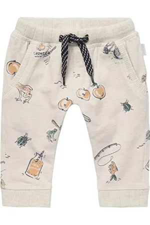 Noppies Baby Baby-Jungen Boys Pants Hindaun Allover Print Hose, RAS1202 Oatmeal-P611, 56