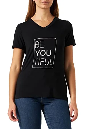Kaffe Damen, kurzärmlig, Regular Fit Kakenya V-Neck T-Shirt, , XS