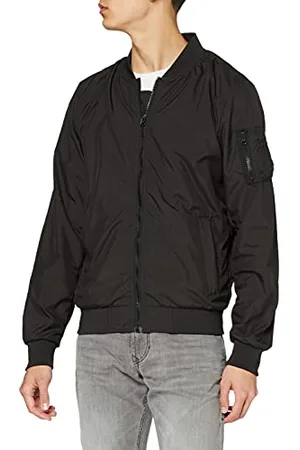 Build Your Brand Herren Nylon Bomber Jacket Bomberjacke, per pack , XX-Large (Herstellergröße: XXL)