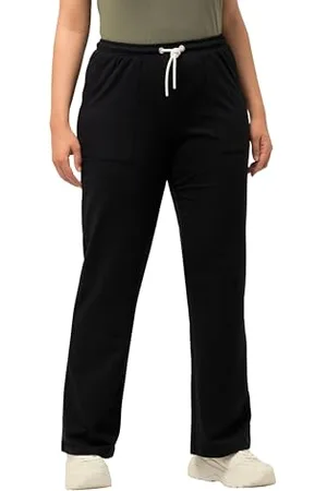 Ulla Popken Damen Jogginghose, Kängurutasche Freizeithose, , 36W x 32L