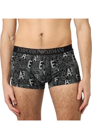 Emporio Armani Herren Stretch Cotton All Over Bold Trunks, , XL