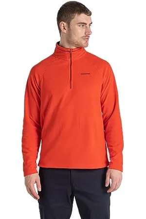Craghoppers Herren Corey Vi Half Zip Fleece, Ara-Rot, XL