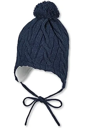 Sterntaler Unisex Kinder Strickmütze mit Bommel Mütze, , 43