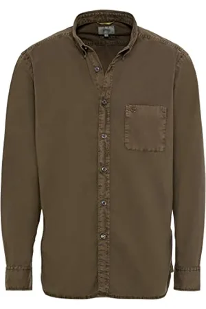 Camel Active Herren Langarmhemd aus Baumwolle Menswear-M
