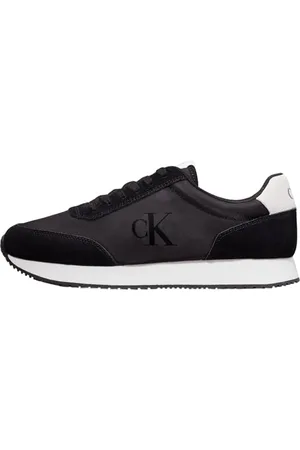 Calvin Klein Jeans RETRO RUNNER ICONIC SNK Turnschuhe Herren, Schwarz (Black/Bright White), 44 EU