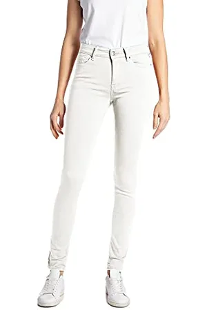 Replay Damen Jeans Luzien Skinny-Fit Hyperflex Colour X-Lite mit Stretch, (Weiß), 27W / 28L