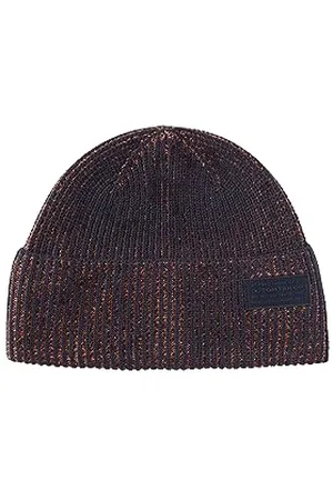 TOM TAILOR Herren 1038516 Beanie Mütze aus Baumwolle, 32740-navy red orange Blue Mouline, OneSize