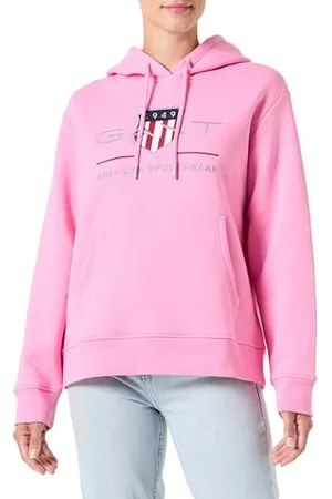 GANT Damen Archive Shield Hoodie Kapuzenpullover, , 38