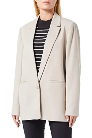 QS by s.Oliver Damen Blazer in Jersey-Qualität 2121220,beige,48