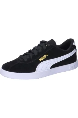PUMA Unisex Kinder Club Ii Jr Sneaker, Black White Gold, 38.5 EU