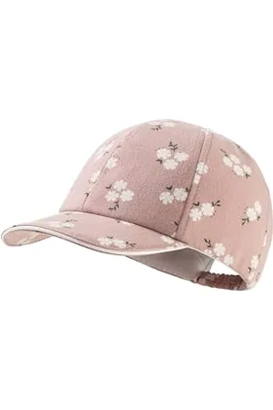 Sterntaler Baseball -Cap Blümchen für Mädchen - Schildkappe aus Baumwoll -Musselin mit floralen Muster - Basecap mit Gummizug - , 45