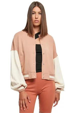 Urban classics Damen TB6003-Ladies Oversized 2 Tone College Terry Jacket Jacke, , 3XL
