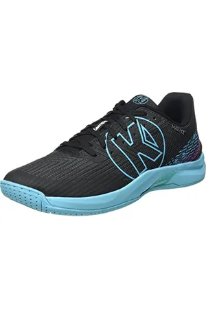 Kempa Herren Attack Two 2.0 Handballschuh, Schwarz/Aqua, 45 EU