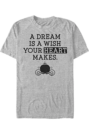 Disney Unisex Cinderella Dream Wish Organic Short Sleeve T-shirt, , M