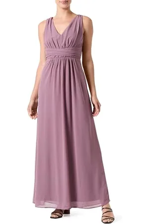 VILA Vikarin Maxikleid für Damen, V-Ausschnitt, Bm/Dc, ,38