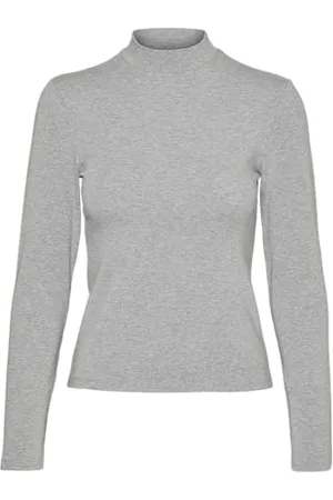 VERO MODA Damen Vmmary Ls Highneck Top Ga JRS Noos Langarmshirt, , X-Large