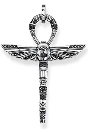 Thomas Sabo Herren Anhänger Lebenskreuz mit Skarabäus 925 Sterling Silber PE778-643-11