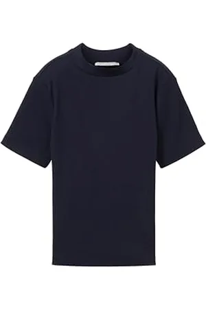 TOM TAILOR Mädchen Kinder Basic T-Shirt mit Rippstruktur, , 140