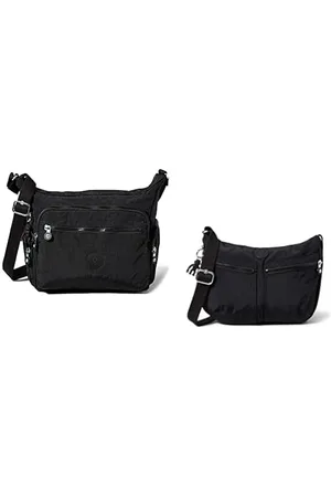 Kipling Damen Gabbie Crossbody, Schwarz, 18.5x35.5x30 cm EU Womens IZELLAH Crossbody, Black Noir, 12x33x23 cm