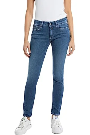 Replay Damen Jeans New Luz Skinny-Fit, (Blau), 23W / 30L