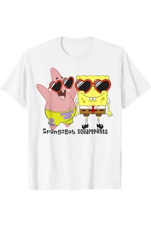 Spongebob & Patrick Heart Glasses Portrait T-Shirt