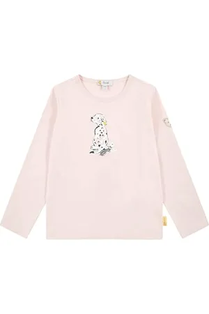 Steiff T-Shirt Langarm EU Größe 92 , Mädchen Langarm-Shirt, Longsleeve für Kinder, Sweatshirt langärmelig, Kinderoberteil, ideales Basic Shirt, bequem und weich, waschmaschinenfest