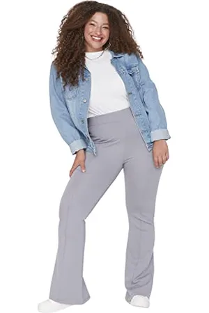 Trendyol Damen Tbbss22pl0299/Gri Hose, , XL EU