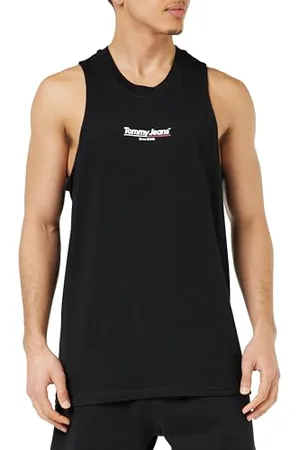 Tommy Hilfiger Herren Tank Top mit Logo, (Black), 6XL