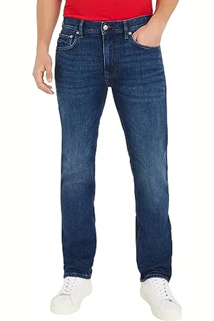 Tommy Hilfiger Herren Jeans Stretch, Blau (Caro Indigo), 46W / 34L