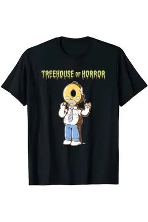The Simpsons Treehouse of Horror Homer Donut Head Halloween T-Shirt