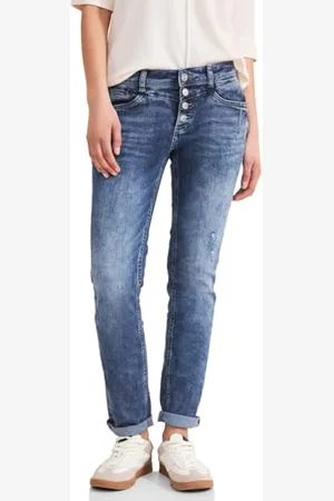 Street one Damen A377265 Jeans im Low Waist, , 33W / 28L