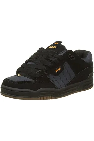 Globe Herren Fusion Skateboardschuhe, Mehrfarbig (Black/ebony/orange), 38 EU (6 US)