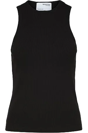 SELECTED Damen Slfanna O-neck Tank Noos Top, , S EU