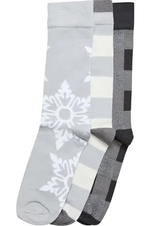 Urban classics Unisex TB6537-Christmas Snowflakes 3-Pack Socken, , 43-46