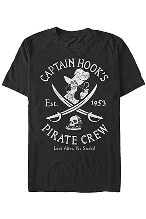 Disney Unisex Peter Pan Salty Crew Organic Short Sleeve T-shirt, , L
