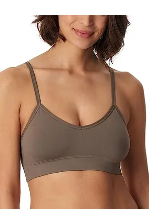 Schiesser Damen Bustier ohne Pads-Seamless Matt Sport-BH, Undurchsichtige, , normal