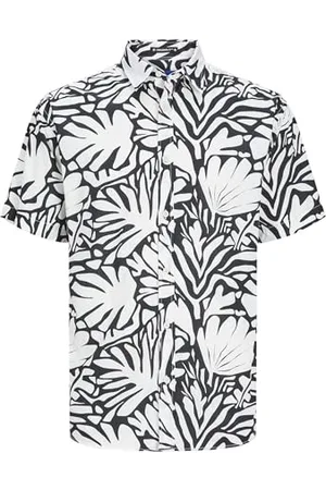 JACK & JONES Herren Jorjoshua Aruba AOP Shirt Ss Kurzarmhemd, , M