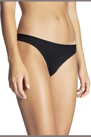 Calida Natural Comfort String Damen, niedrig geschnitten, natürlicher Glanz und glatter Griff