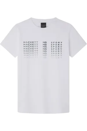 Hackett Herren Leinen Jsy Soft Trim T-Shirt, Weiß (Weiß), S