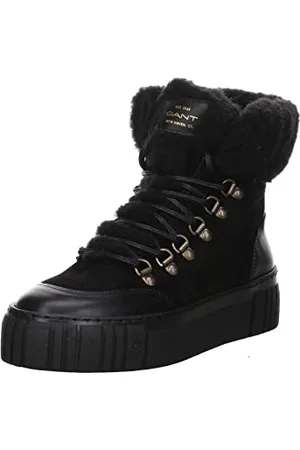 GANT FOOTWEAR Damen SNOWMONT Halblange Stiefel, Black, 37 EU