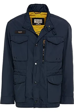 Camel Active Herren Leichte Outdoorjacke aus recyceltem Polyester Blau menswear-52