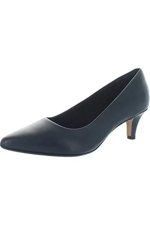 Clarks Damen Linvale Jerica Pumps, Navy Leather, 40 EU