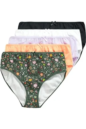 Ulla Popken Damen, große Größen, 5er, Midi-Briefs, Floral Symphony