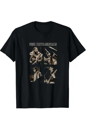 Pink Floyd Animals 2018 Live Band Sepia Foto T-Shirt