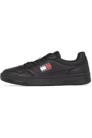 Tommy Hilfiger Herren Cupsole Sneaker Essential aus Leder, (Black), 41