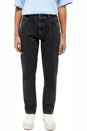 Mustang Damen Style Brooks Relaxed Slim Jeans, Schwarz, 34W / 32L EU