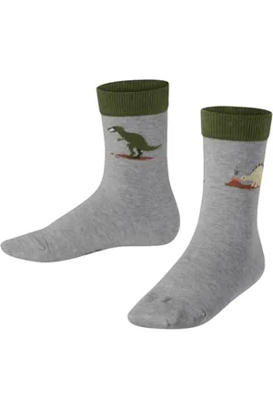 Falke Unisex Kinder Socken Dinosaurs K So Baumwolle gemustert 1 Paar, , 35-38