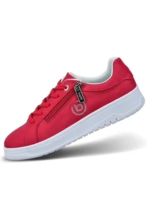 Bugatti Damenmutige Sneakers mit robusten Gummisohlen, Logodetails, Metallreißverschluss und ganztägigem, , 38 EU